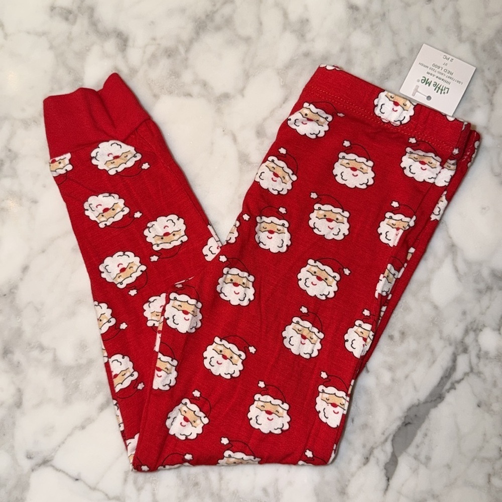 NWT Little Me Red Santa Kids Pajama Set 3T - Picture 5 of 5